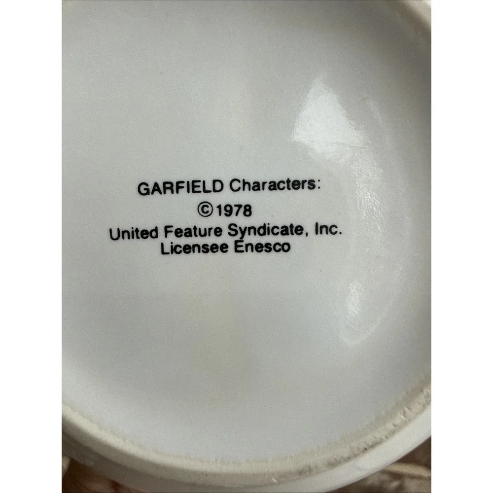 VTG Enesco Garfield Cat Coffee Cup Greatest Doctor 1976 Cartoon Ceramic Mug